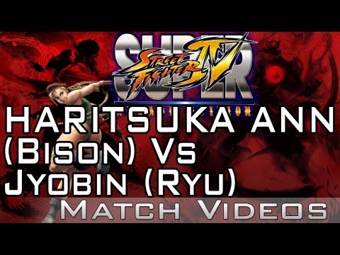HARITSUKA ANN (Bison) Vs jyobin (Ryu) SSF4 AE 2012 Match Video 1080p HD Super Street Fighter 4
