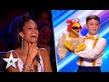 CHEEKY ventriloquist Jamie and his friend Chuck make the audience roar! | Auditions | BGT 2022