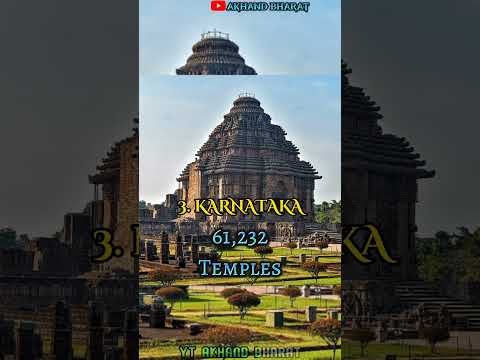 Top 5 States with Most Number Of Hindu Temples😯🤯🔥| #maharashtra tamilnadu wait for end #gujrat