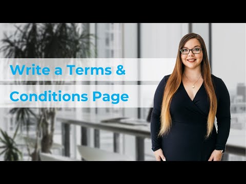 How to Write a Terms and Conditions Page for Your Website