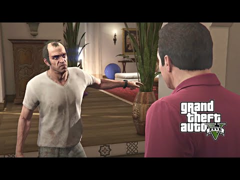 GTA V - Trevor and Michael's Reunion After 10 Years (Cutscene)