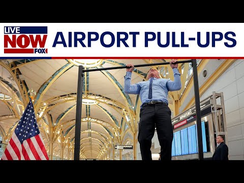 Video | WATCH: RFK Jr., Sean Duffy square off in pull-up competition at D.C. airport