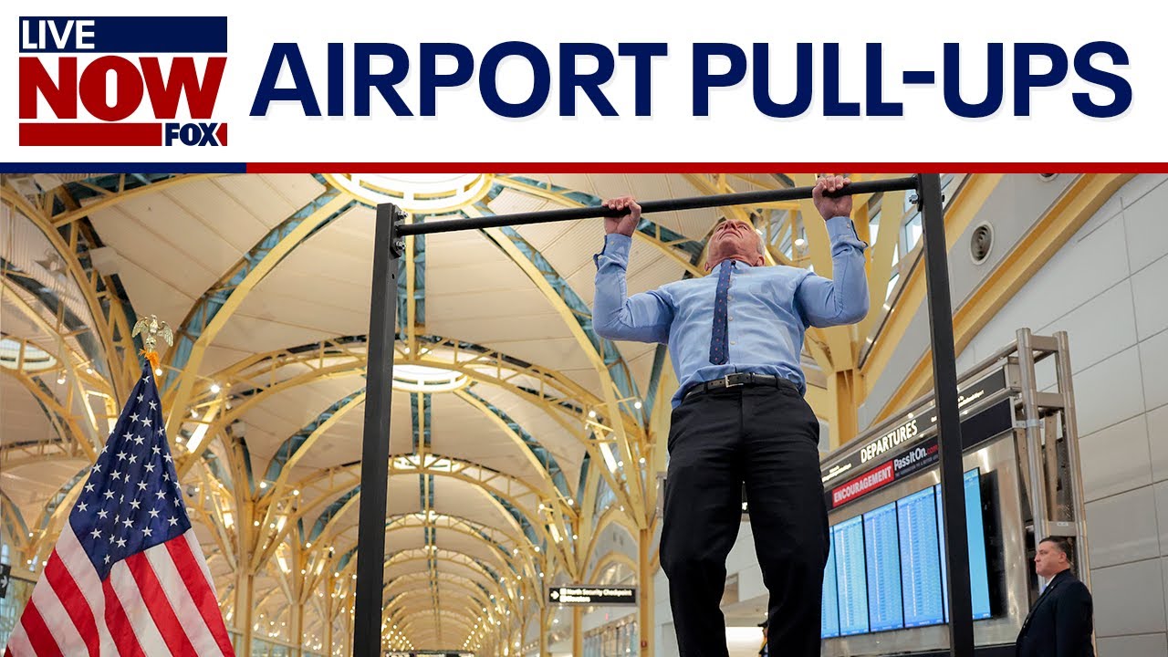 WATCH: RFK Jr., Sean Duffy square off in pull-up competition at D.C. airport