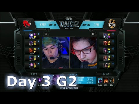 Kaos Latin Gamers vs Lyon Gaming | S6 Worlds 2016 International Wildcard Qualifier Day 3 KMV vs LYN