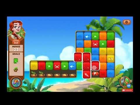 Lost Island Blast Adventure Level 849 NO BOOSTERS - A S GAMING