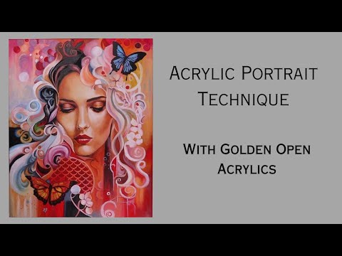 Portrait Painting Techniques with Golden Open Acrylics