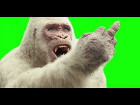 Rampage  George Shows Middle Finger Scene green screen