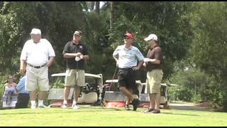 Soldier blinded by IED plays golf