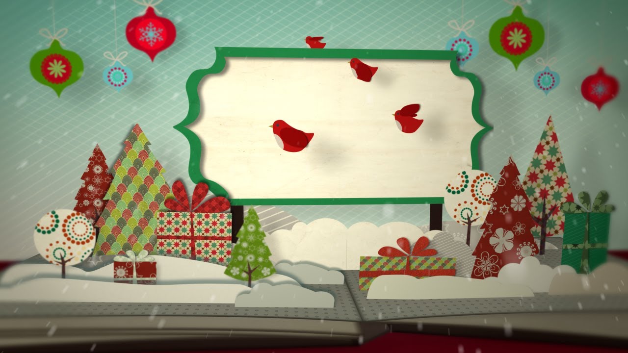 Animated Christmas Card - Christmas Pop-up Book