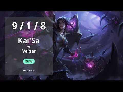 Kai'Sa ADC vs Veigar - EUW Master Patch 13.24