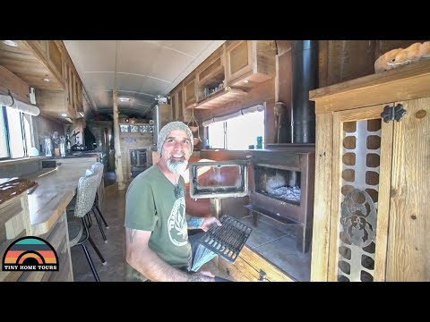 The Most Unique School Bus Conversion - Tiny Home / Metal & Art Fab Studio