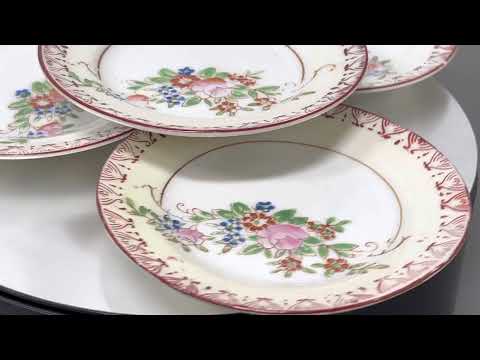 Set of 4 Hand Painted Plates Made in Japan