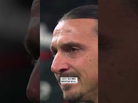 Zlatan Ibrahimovic says goodbye to soccer. A tribute to a football legend from the San Siro stadium.