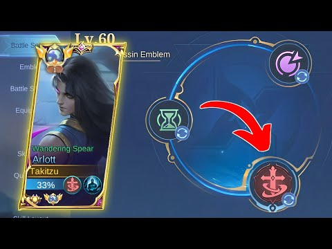 FINALLY!! NEW EMBLEM & BUILD FOR ARLOTT UNLIMITED HP REGEN!! - MLBB