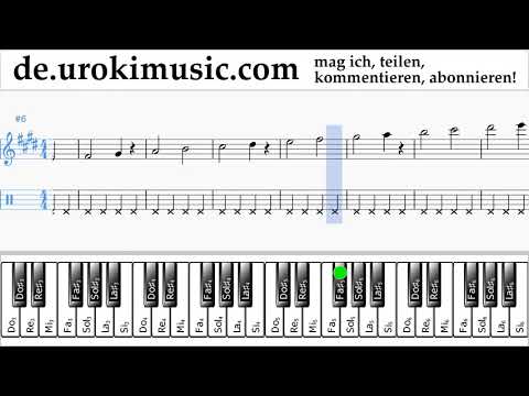 Klavierunterricht (rechte Hand) Silvestre Dangond Nicky Jam - Cásate Conmigo Noten Lernen Teil#1 um