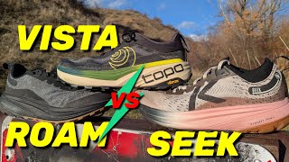 Topo Vista vs Keen Roam vs Keen Seek // WIDE Toe Box Natural Running Showdown!
