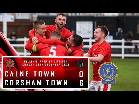 Calne Town FC 0 V 6 Corsham Town FC - Hellenic Premier Match Highlights