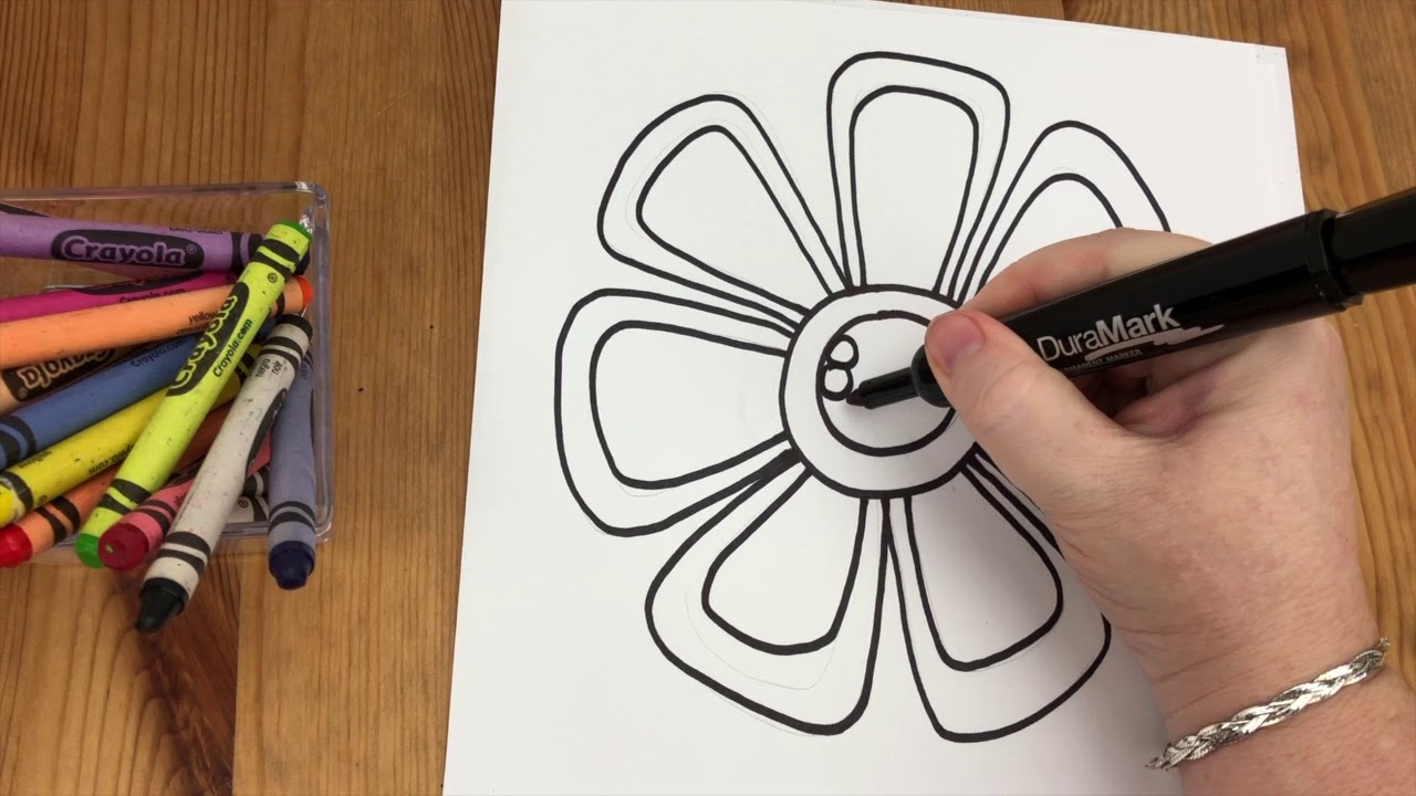 Directed Drawing - Draw a Flower