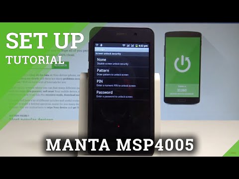 How to Set Up Screen Lock MANTA MSP4005 - Add Pattern & Password |HardReset.Info