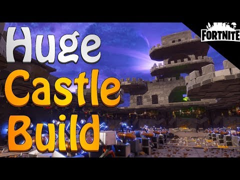 FORTNITE - My Huge Castle Storm Shield Build In Stonewood Video