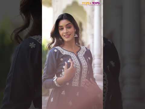 Tips &amp; Tops Lakhnavi Rayon Slub Wholesale Kurtis Catalog – product video thumbnail