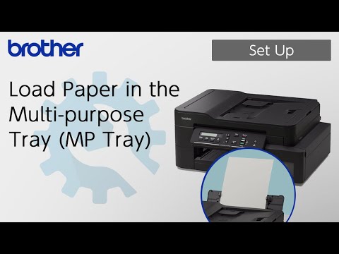 Load Paper in the Multi‑purpose Tray (MP Tray) [Brother Global Support]