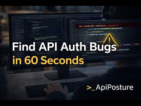 ApiPosture: Scan your APIs in seconds 소개 영상