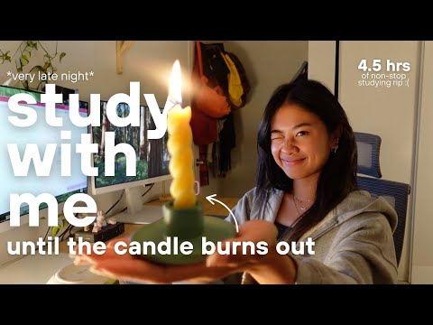 STUDY WITH ME until this freaking candle burns out | med school FINALS prep