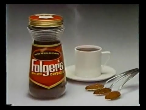 Folger's Crystals Instant Coffee Commercial (1979)