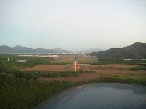 Final Approach into Cairns Rnwy 15 in a C208B