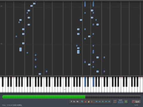 Synthesia Touhou 12.8 ~ A Midnight Fairy Dance piano