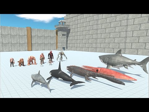 INFERNALS VS AQUATICS - Animal Revolt Battle Simulator
