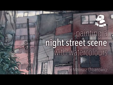 ILLUSTRATIONS: Tokyo by Night in Watercolors - The News Lens International Edition