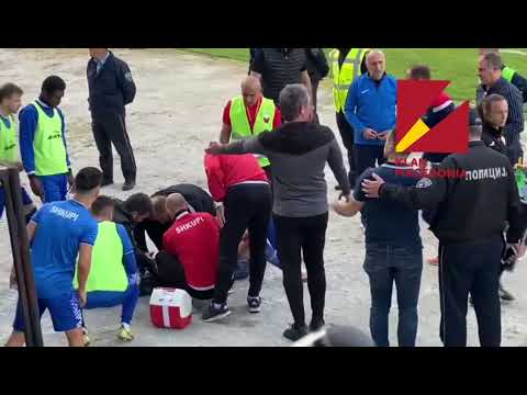 Tensione në ndeshjen Shkëndija-Shkupi, lëndohet në kokë një lojtar i FC Shkupi