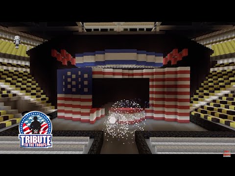 Minecraft WWE tribute to the troops arena!