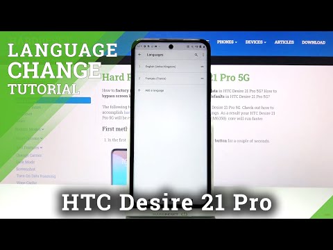 How to Change Language on HTC Desire 21 Pro – Change Device Language