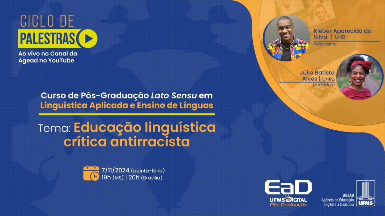 [Palestra] Educação Linguística Crítica Antirracista