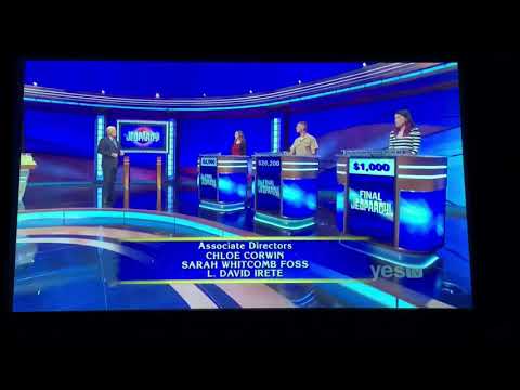 Jeopardy short end credits- Kate Lazo Day 2 (11/13/20)