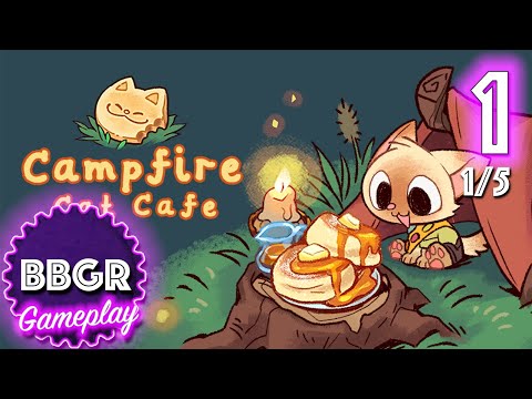 Campfire Cat Cafe - Cute Game - Review 1/5, Game Play Walkthrough No Commentary 1