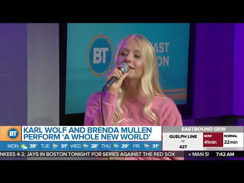 Brenda Mullen & Karl Wolf Perform "A Whole New World" LIVE on TV