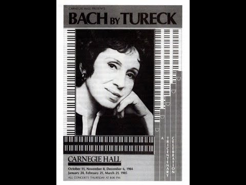 Rosalyn Tureck Plays J.S.  Bach / Goldberg Variations, BWV 988 Variatio 16 Ouverture-Aria Da Capo