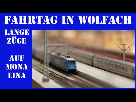 Fahrtag in Wolfach lange Züge auf einer Großanlage