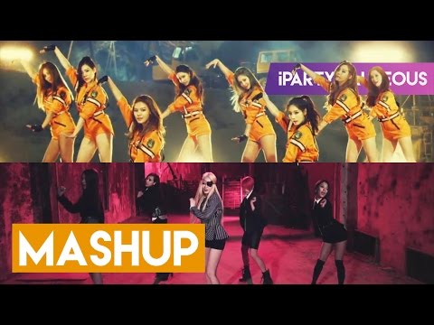 F(X) x SNSD x 2NE1 - RED LIGHT (mashup)