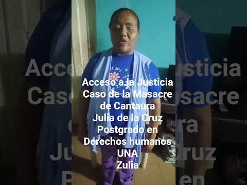 Derechos humanos Participante Julia de la Cruz Centro Local Zulia/ Colón