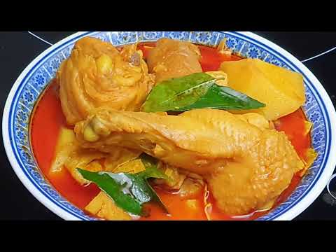 Homemade curry chicken | making own curry paste at...