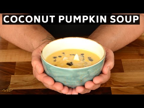 Coconut Pumpkin Soup | Easy Healthy Soup Recipe