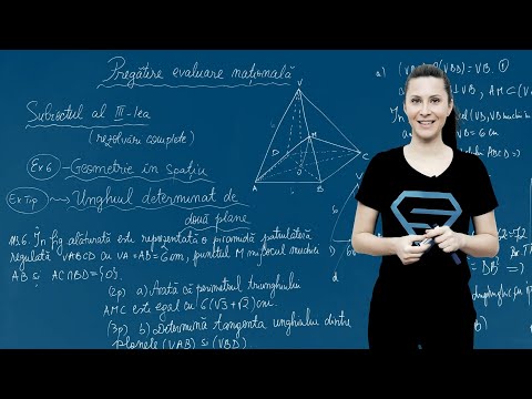 Unghi diedru. Unghiul determinat de două plane - Pregătire Evaluarea Națională - Clasa a VIII-a