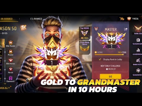 GOLD TO GRANDMASTER S50 🔥 || ROAD TO REGION TOP 5 🔥 || FFM ❤