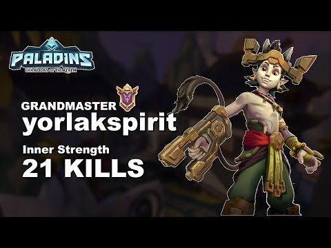 yorlakspirit Talus 21 KILLS!! Paladins GM Ranked Gameplay 1440p High Quality Video