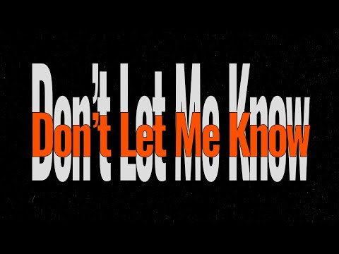 SHAUN - Don't Let Me Know album art